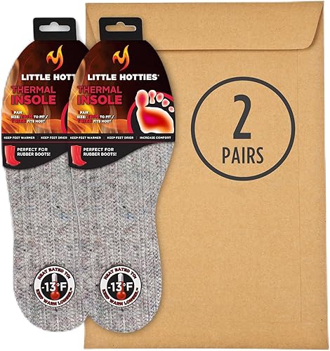 Little Hotties Thermal Insole - Versatile Trim-to-Fit Design, Cold-Resistant, Comfortable Cushioning, One Size Fits Most, for Winter Footwear