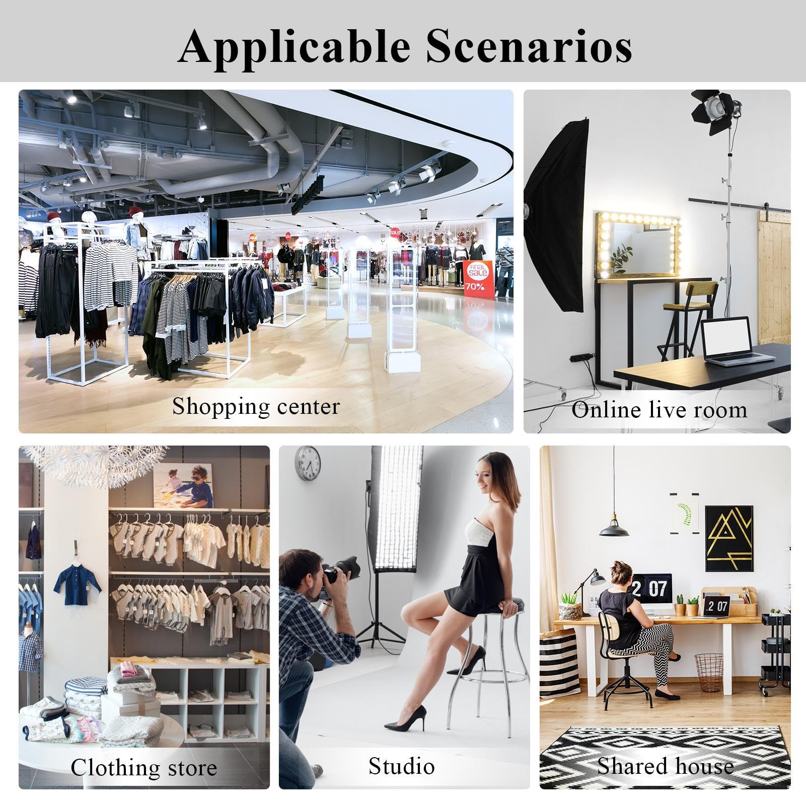 Generisch Spogliatoio portatile, spogliatoio per boutique,autoportante | Schermo privacy, telaio in metallo con tende e ganci per centri commerciali, negozi di abbigliamento