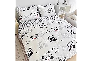 7 Piece Kids Panda Comforter Set