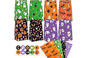 VGOODALL 54PCS Halloween Candy Bags Trick or Treat Bags