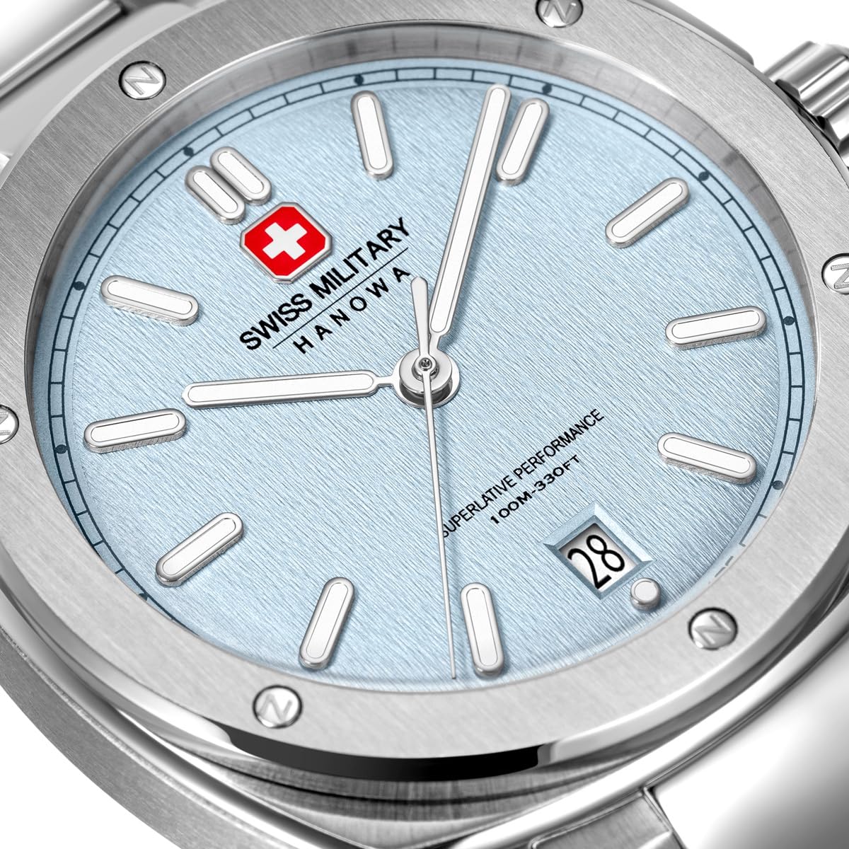 Swiss Military Hanowa SMWGH0006502 Sirius Herrenuhr – Edelstahl, Swiss Made, 10 ATM