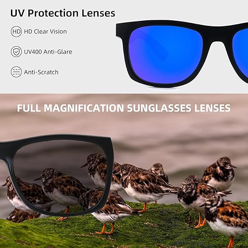 Miniatura 4 de Full Reader - Lentes de sol para mujeres y hombres, lentes de sol de lectura para mujer y hombre, lentes de sol de color rosa y azul, para