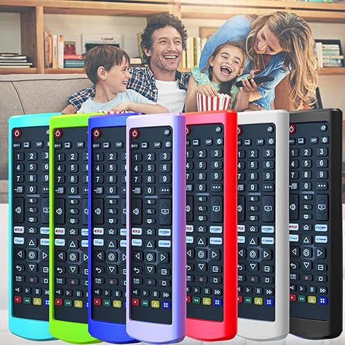 Miniatura 7 de Funda para LG TV Remote, brilla en la oscuridad, cubierta para control remoto LG para Smart TV, funda de repuesto para batería azul