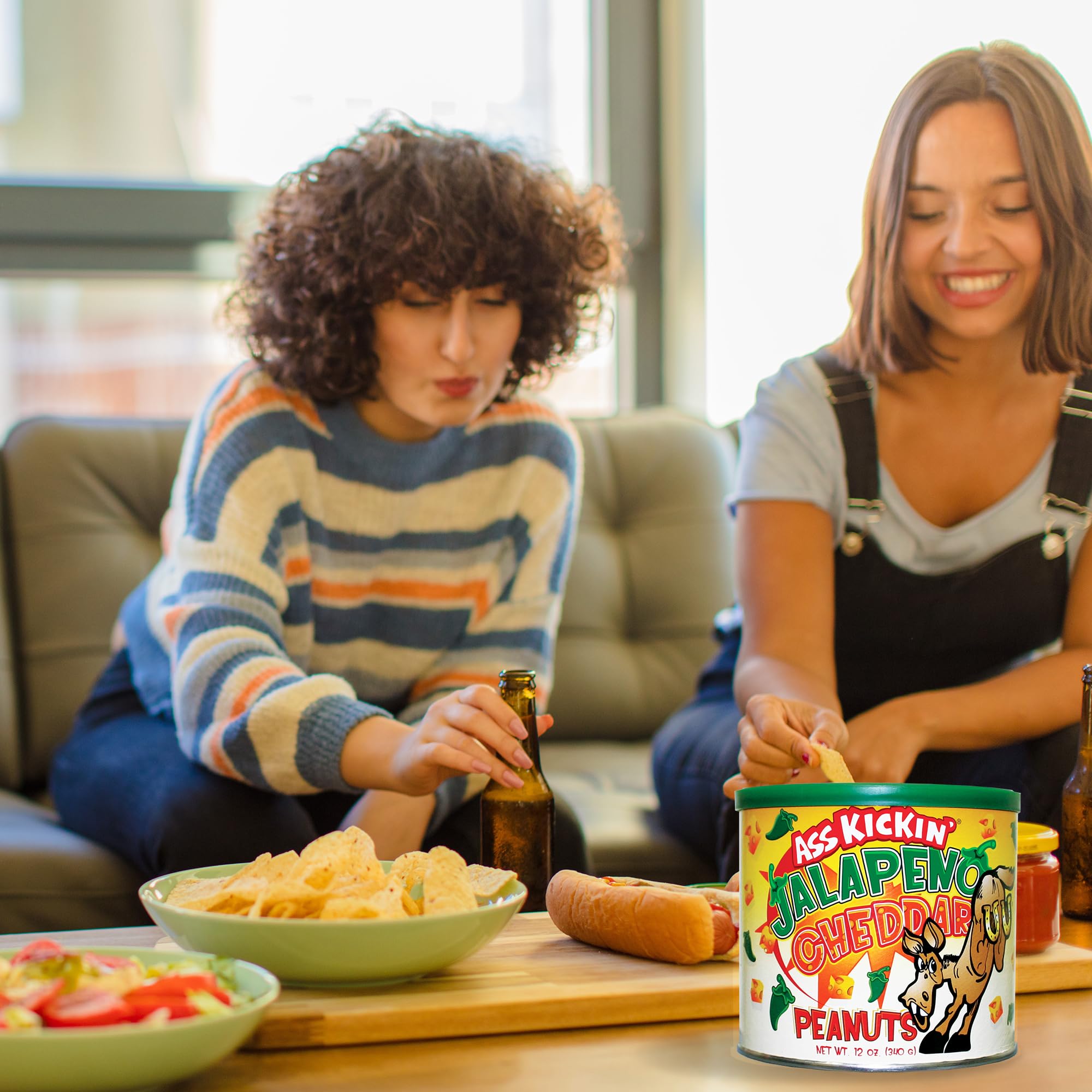 Ass Kickin' Jalapeno Cheddar Peanuts - 12 oz