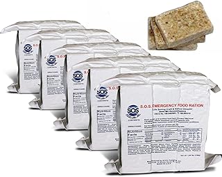 S.O.S. Rations Emergency 3600 Calorie Food Bar - 3 Day / 72 Hour Package with 5 Year Shelf Life- 5 Packs