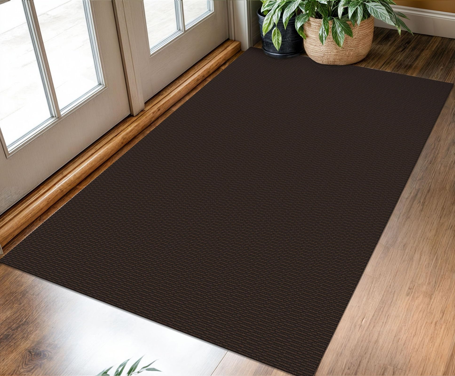 KOZYFLY Washable Entryway Rug 3x5 Ft Area Rugs Cotton Rubber Backed Throw Rugs Indoor Door Mat Kitchen Rugs Braided Floor Carpet for Front Entrance