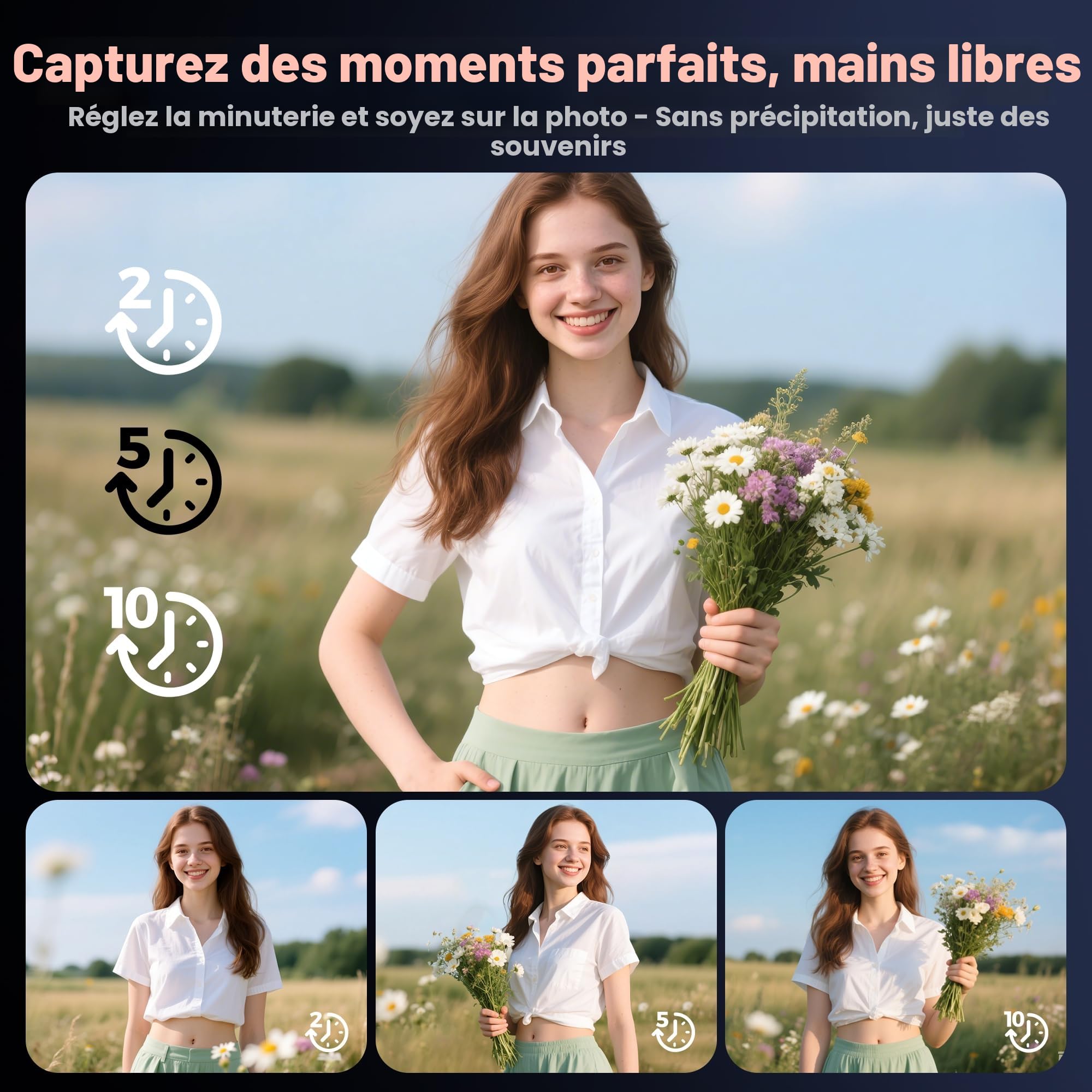 Appareil Photo Numérique 4K Digital: 64MP Appareils Numérique avec Écran Rabattable 180° - Camera pour Vlog avec Carte 32GB - pour Adolescents Débutants Adultes Enfant Rose YYZA9