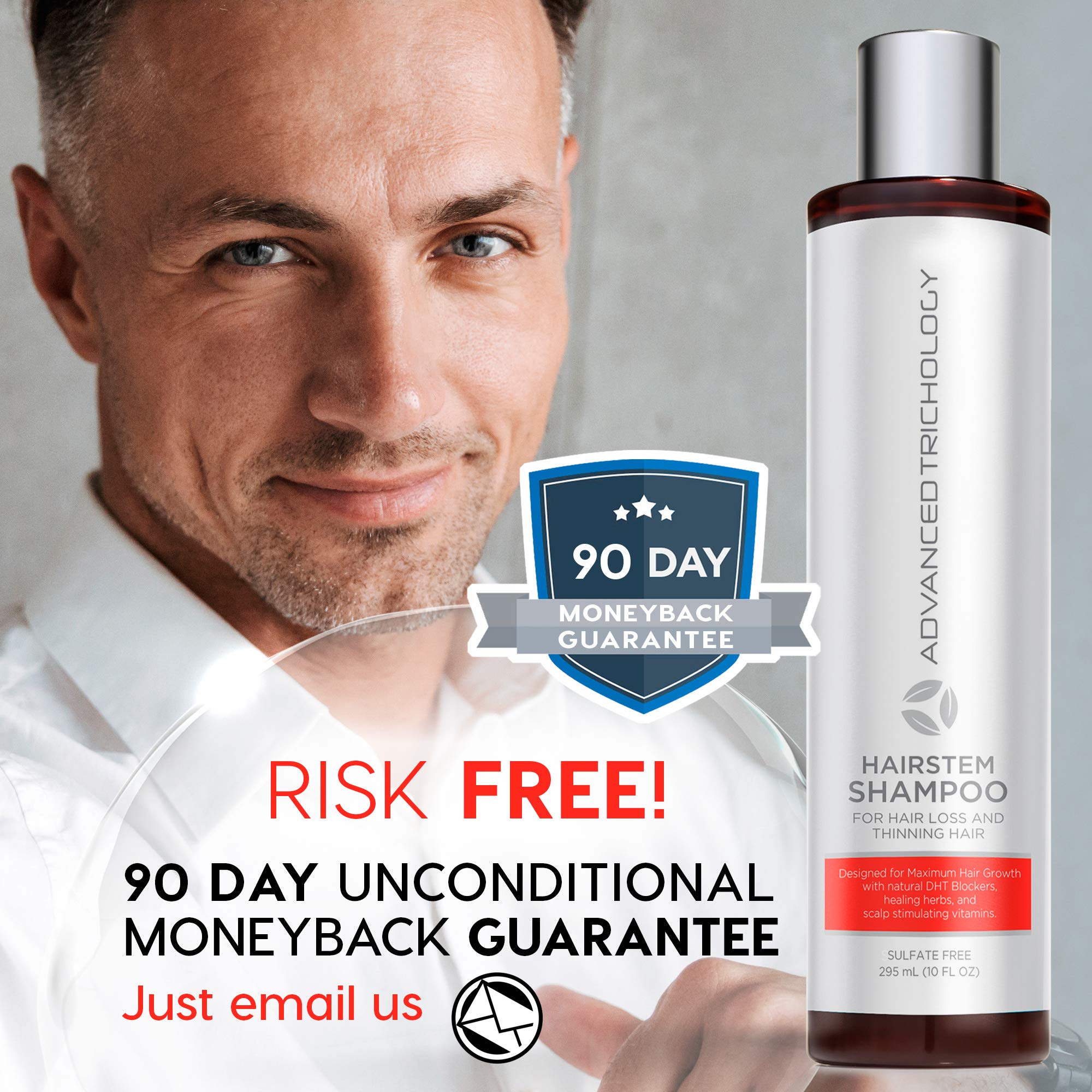 HairStem DHT Blocker Hair Growth Shampoo Products with Biotin, Saw