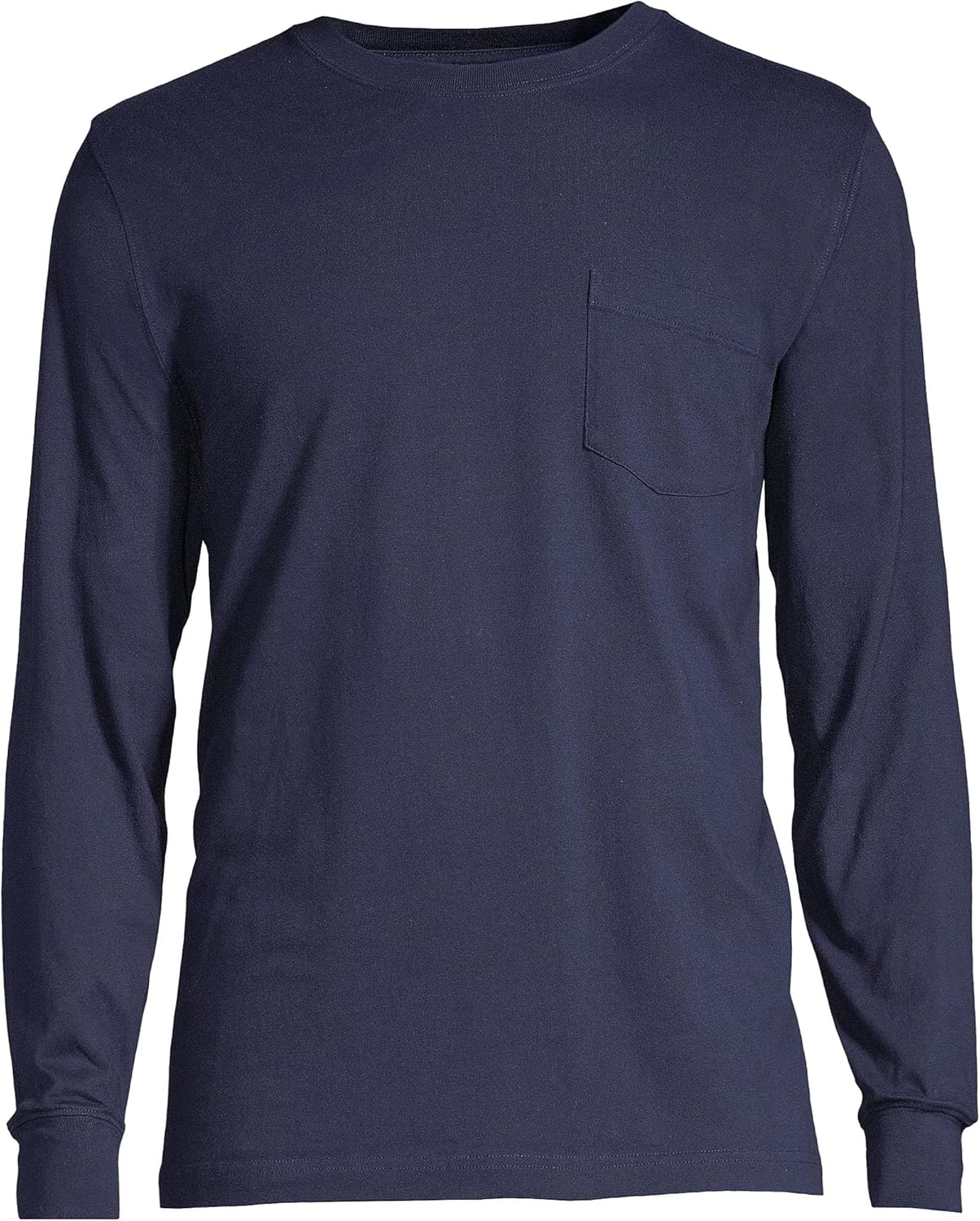 Lands' End Men's Super-T Long Sleeve T-Shirt with Pocket - Image 2