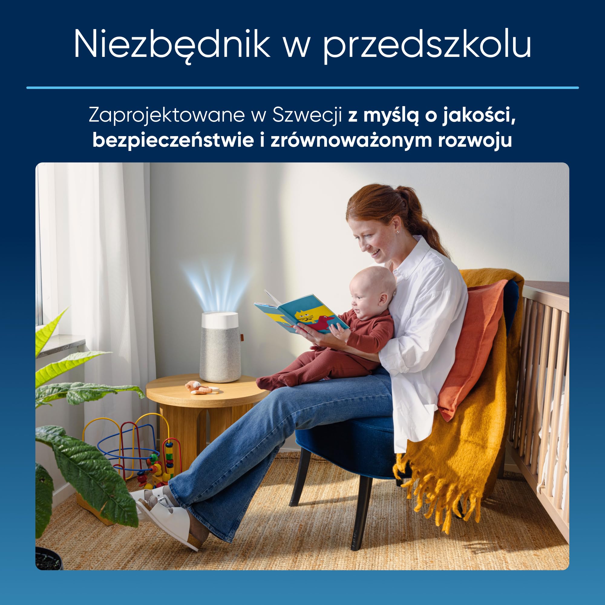BLUEAIR Mini oczyszczacz powietrza, kompaktowe oczyszczanie powietrza, usuwa 99,97% kurzu, pyłków i dymu, cichy i przenośny, do sypialni i biura, Blue Pure Mini Max oczyszczacz powietrza