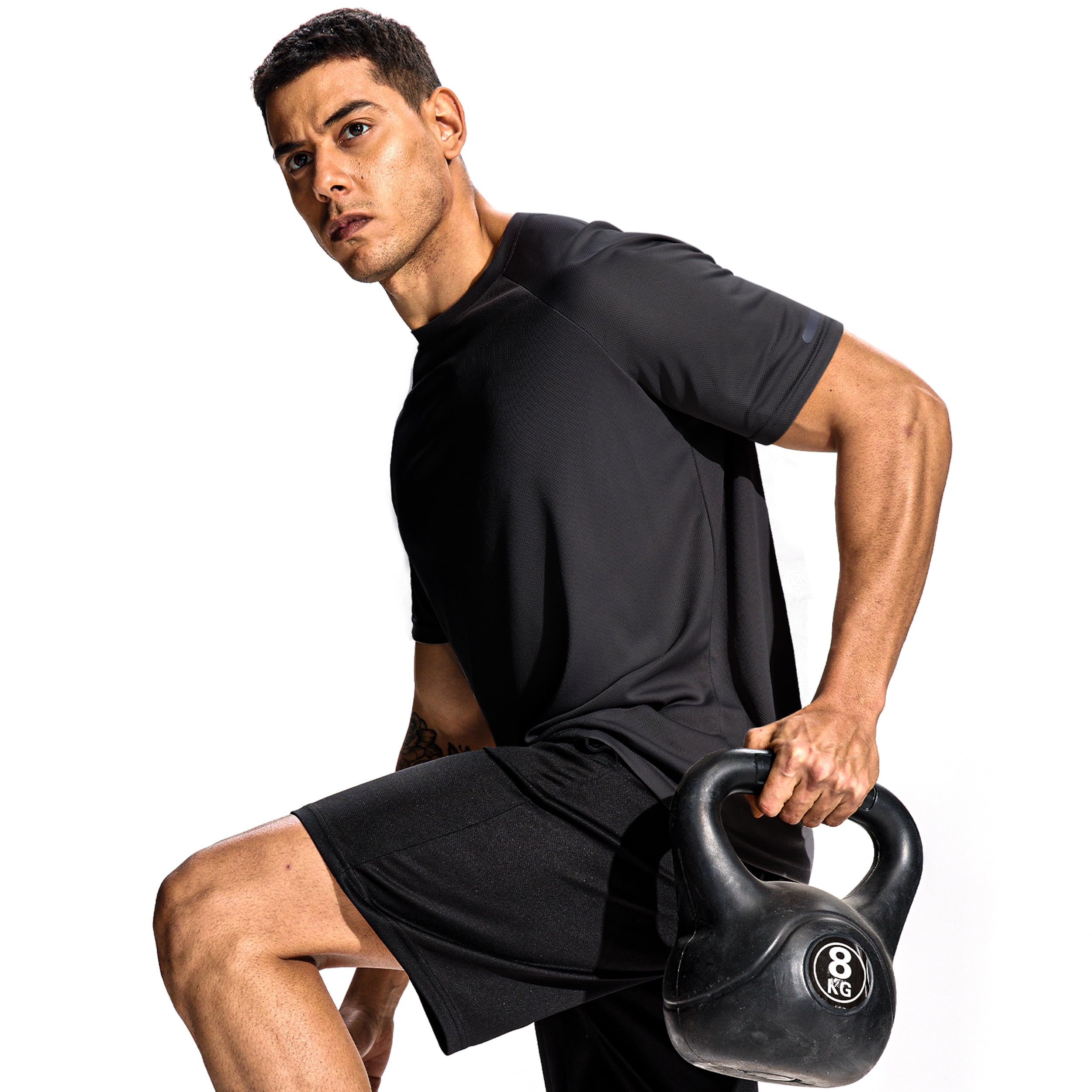Hioutdoor Sport Tshirts Herren Für 3 Or 5er Pack Funktionsshirt Fitness Kurzarm Männer Atmungsaktiv Schnelltrocknend Trainingsshirt Laufshirt Kurzarm Bodybuilding