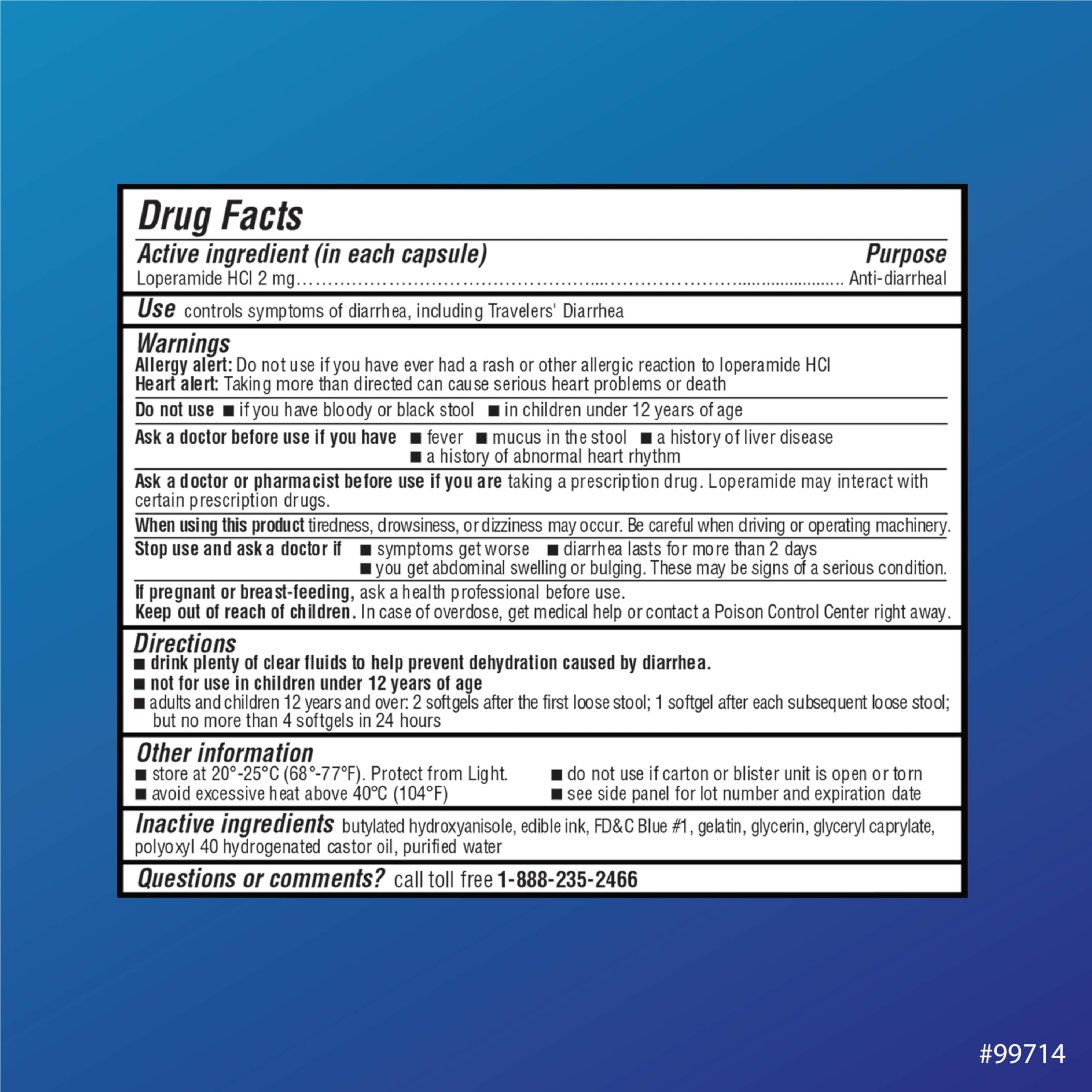 Quality Choice Loperamide 2mg Anti-Diarrheal 24 Count Softgel — Amazon image 4