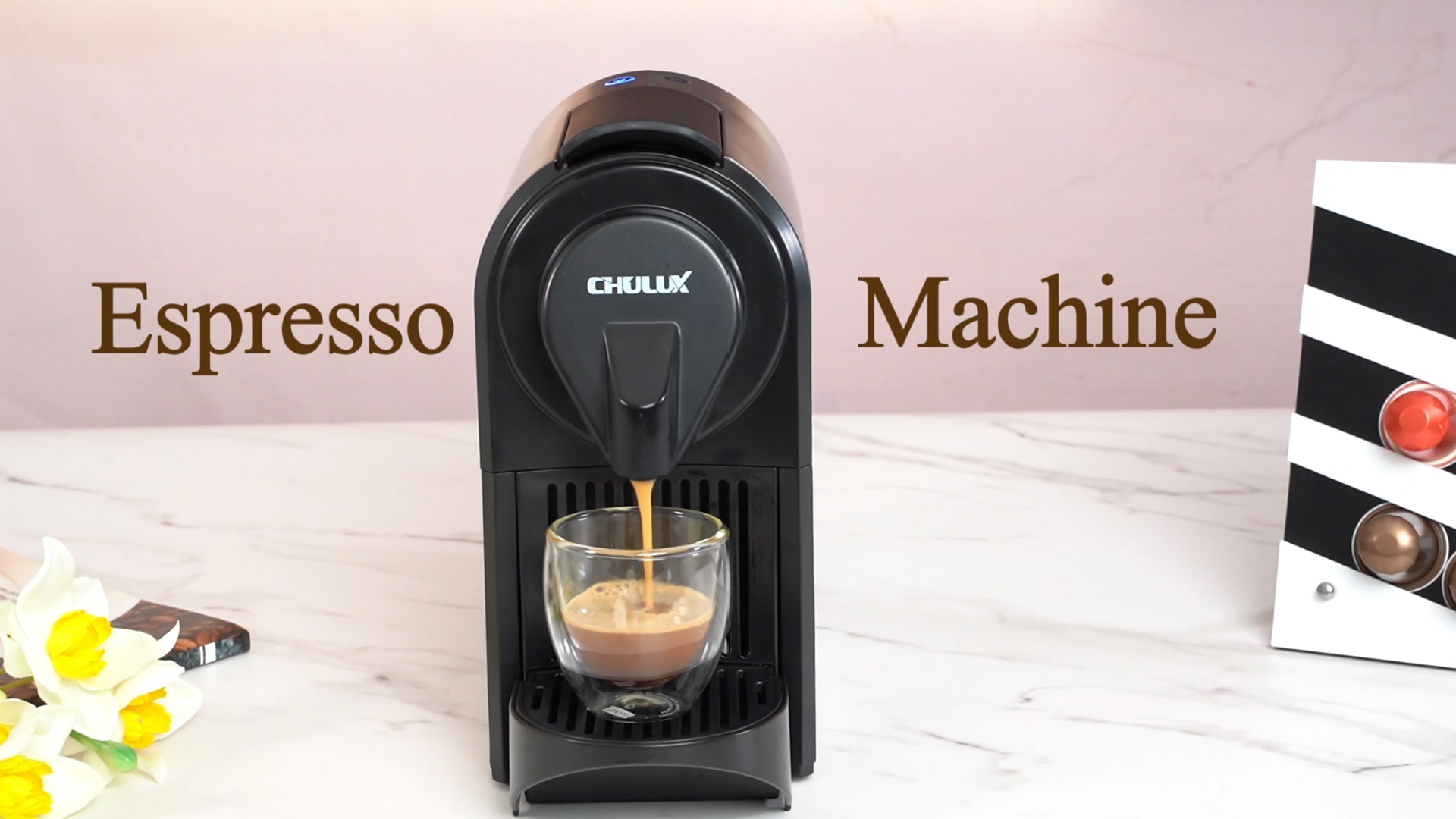 Amazon.com: CHULUX Compact Espresso Machine, 20 Bar Single Serve