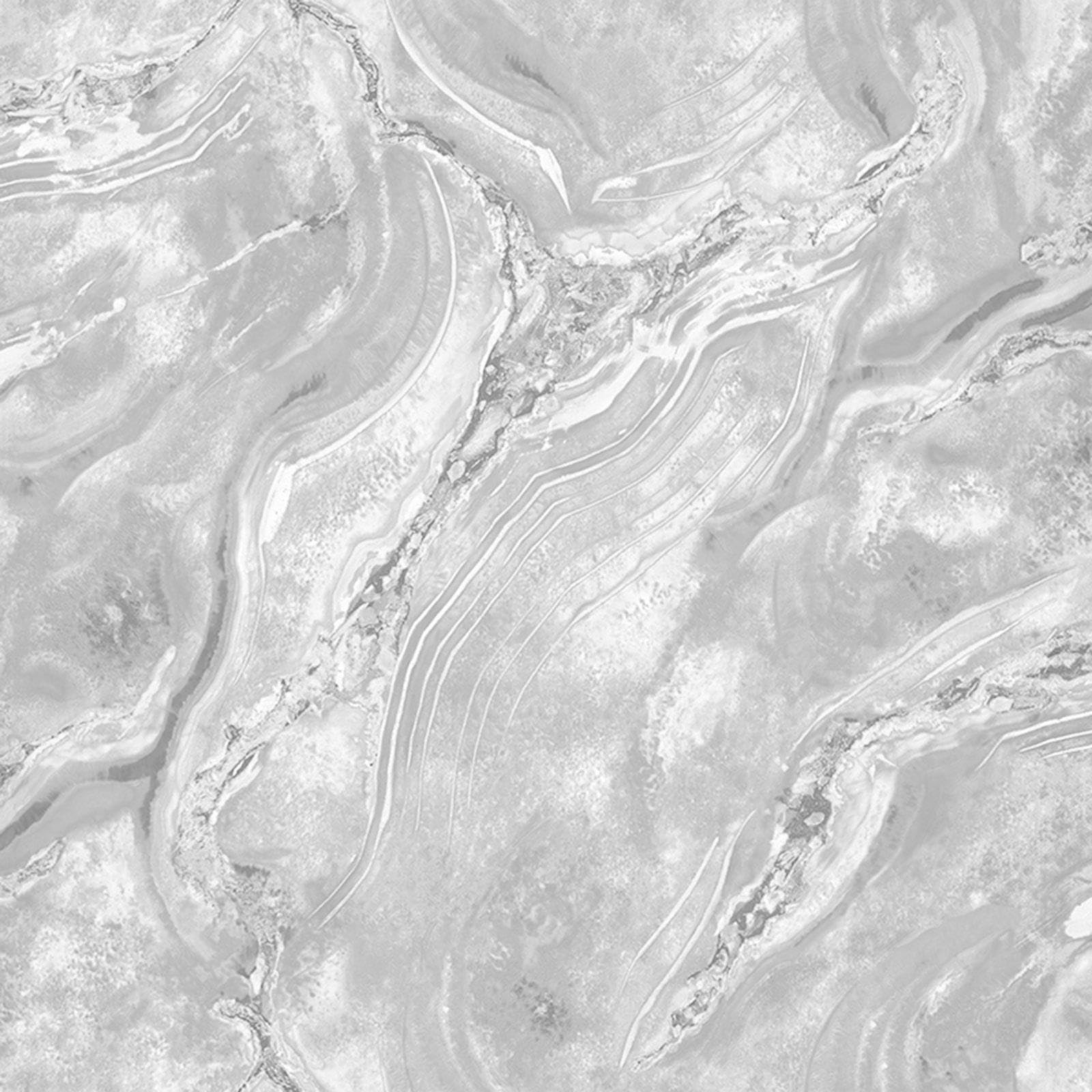World of Wallpaper Luxe Collection Mineral Vinyl - Modern Luxury Wallpaper for Living & Bedroom - Silver/Grey