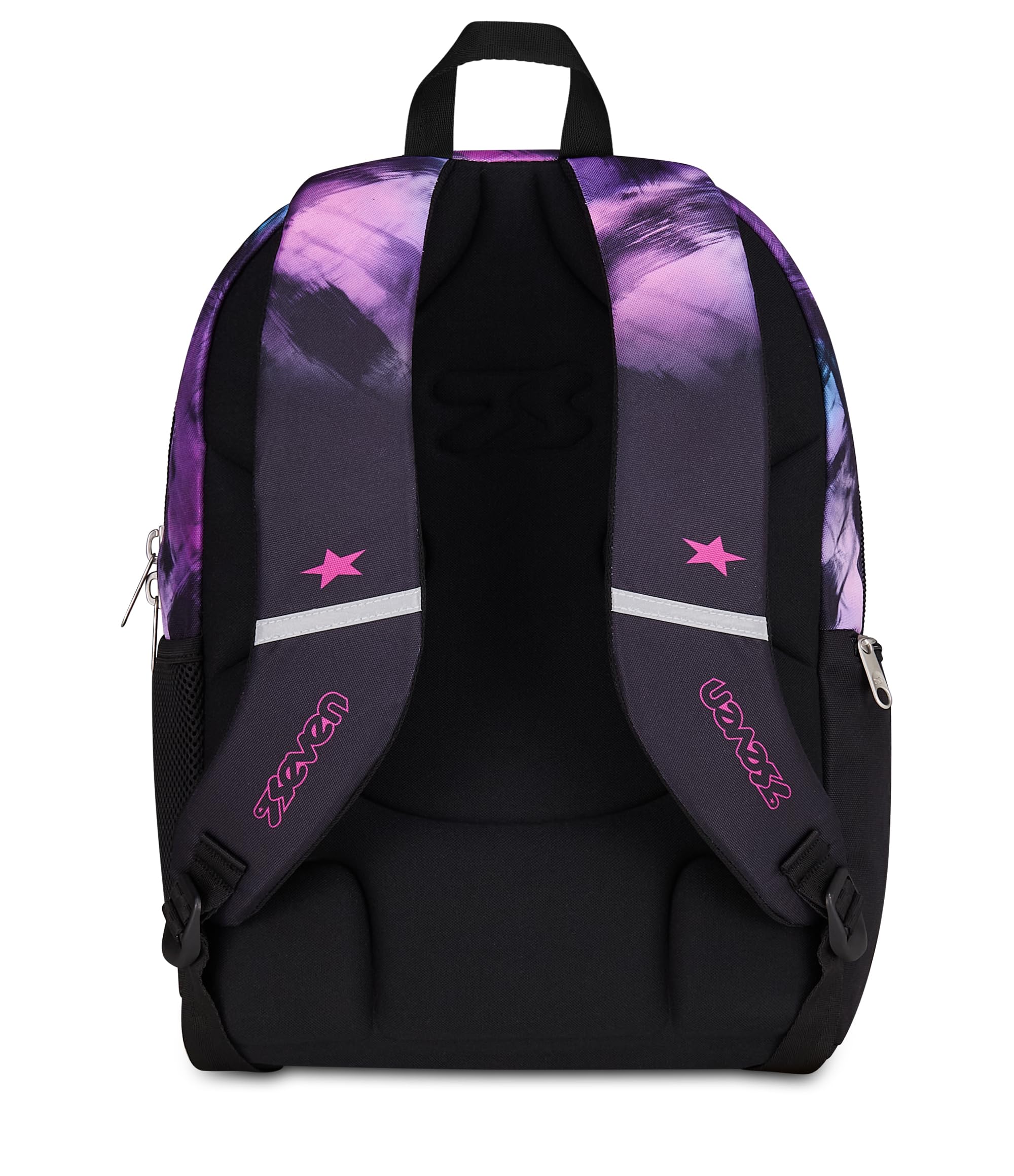 Seven Zaino Scuola Dual Detach PINK FUSION, Nero, 32 L, Doppio Scomparto, Tasche multifunzione, Zaino Staccabile, Tasca con organizer, Scomparto porta pc, Scuola media e superiore, Bambina, Ragazza