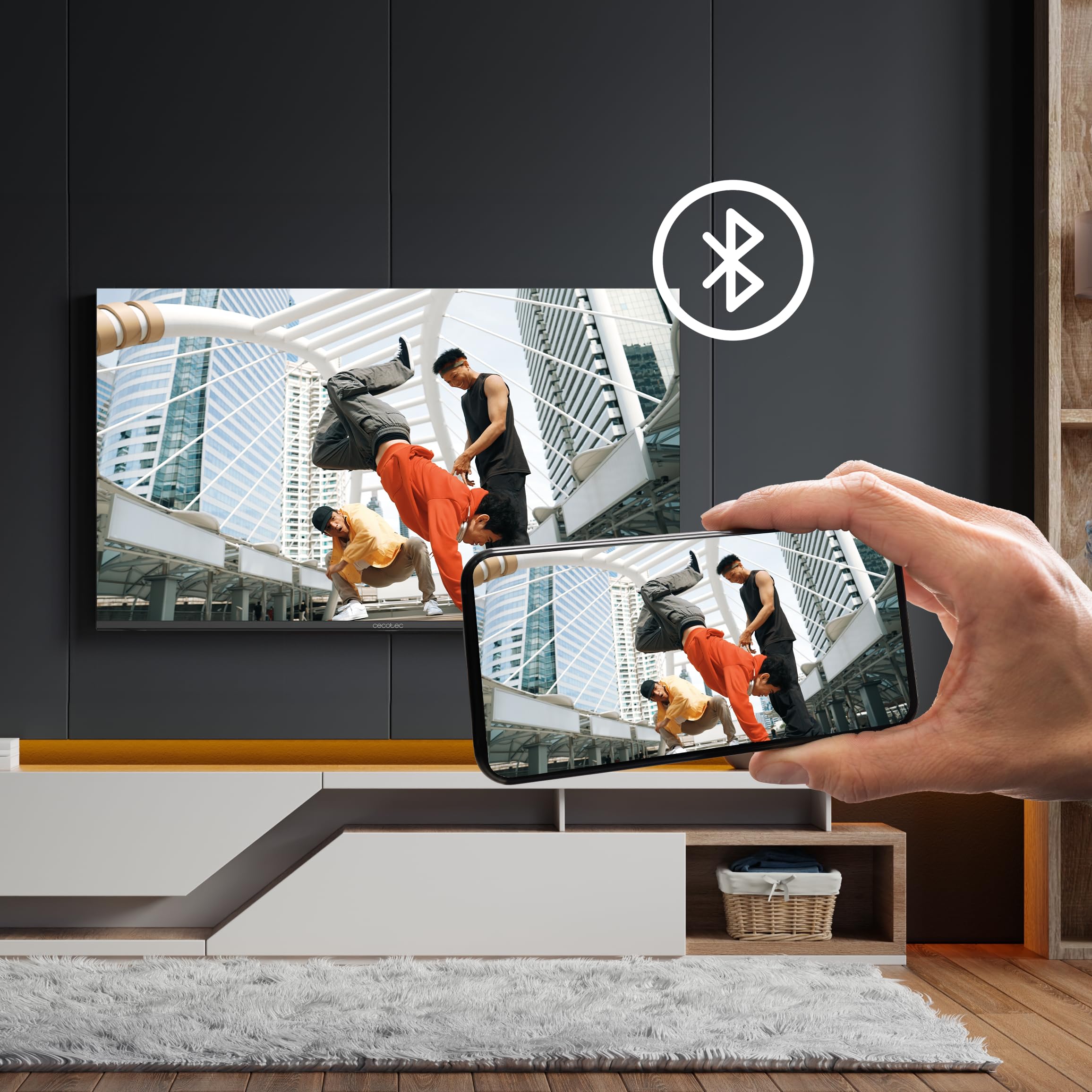 Cecotec Smart TV, Televisor LED de 43 Pulgadas Resolución 4K UHD A4 Series ALU40043. Google TV, Dolby Audio, HDMI 2.1, USB 3.0, HDR10, 16 GB ROM, Google Voice Assitant y Chromecast, Serie A4, 43"