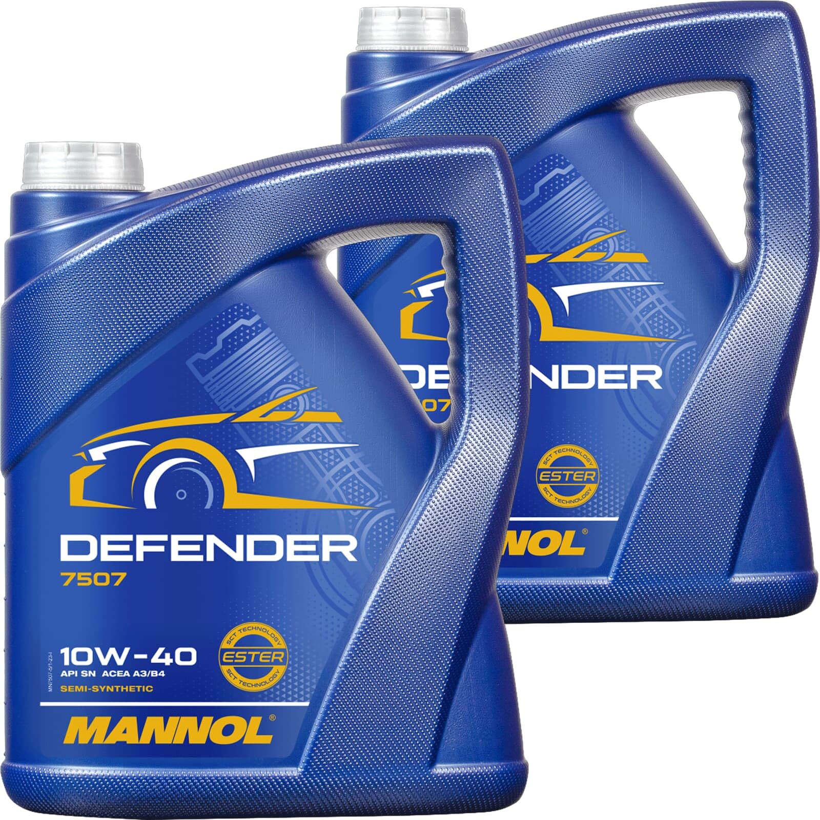 Hausmarke 2x MN7507-5 Motoröl (5 L) | 5L MN7507-5 Mannol Motoröl Defender, Mannol 7507 Defender 10W-40