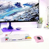 Vista 7 de EooCoo Alfombrilla ergonómica para mouse con soporte de muñeca, alfombrilla de mouse con reposamuñecas de espuma viscoelástica y base antideslizante