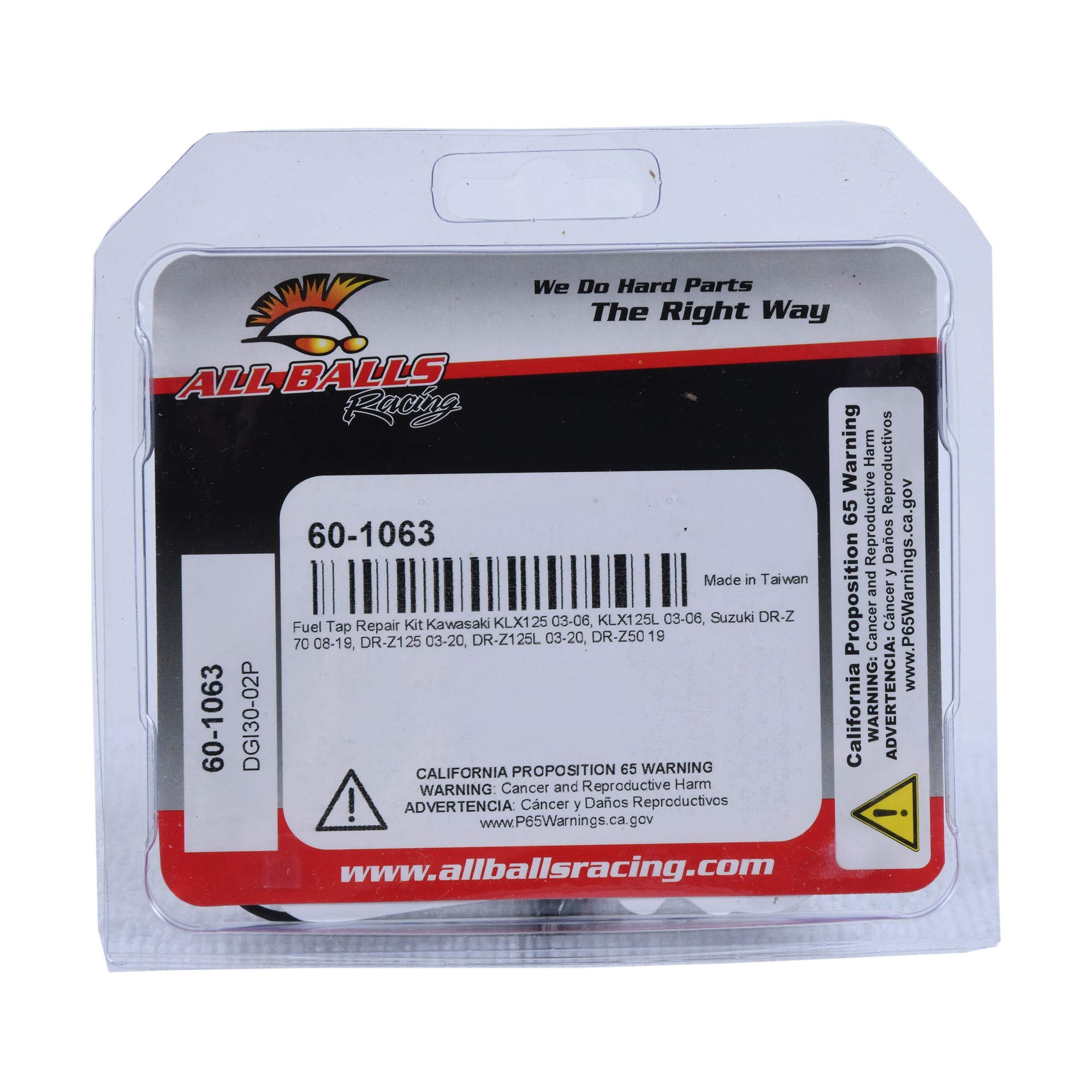 Amazon.com: All Balls Racing 60-1063 Fuel Tap Repair Kit