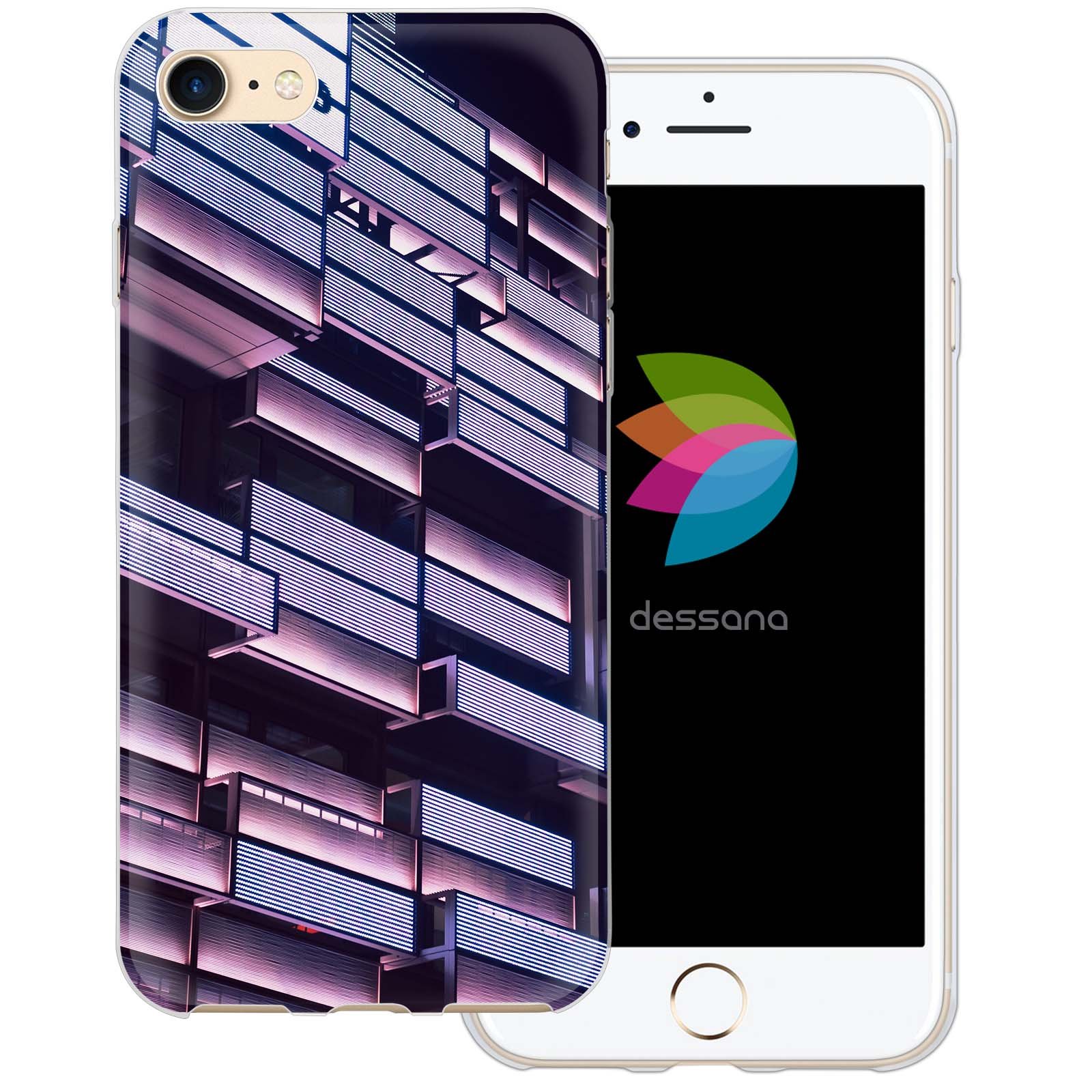 dessana Hamburg Transparent Silicone TPU Protective Case 0.7mm Ultra Thin Phone Soft Cover for Apple iPhone 7 clubhouse St. Pauli