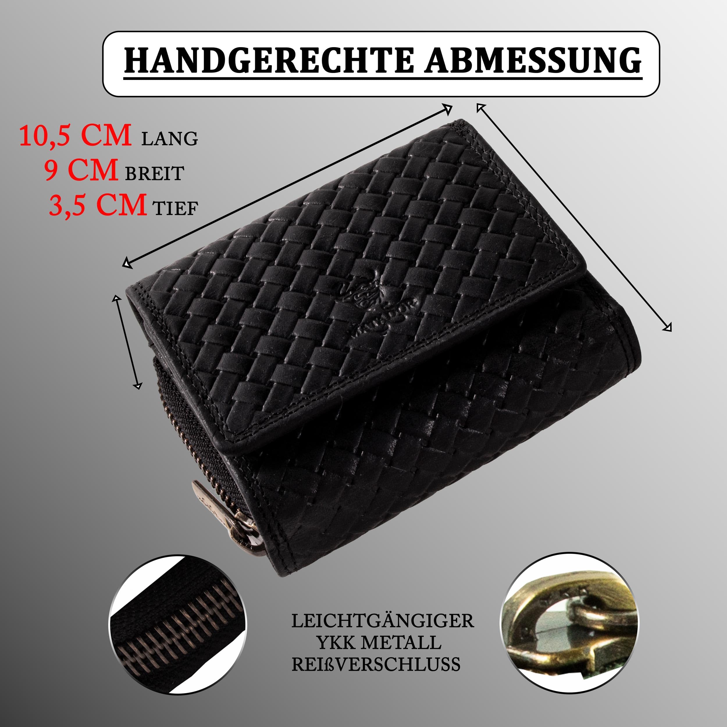 Matador Marca Portafoglio Uomo Pelle #CHIQUITO con Nobile Scatola Regalo, Portafoglio Prima Classe di Lusso con Protezione RFID, Portamonete Uomo con Molti Scomparti per Carte