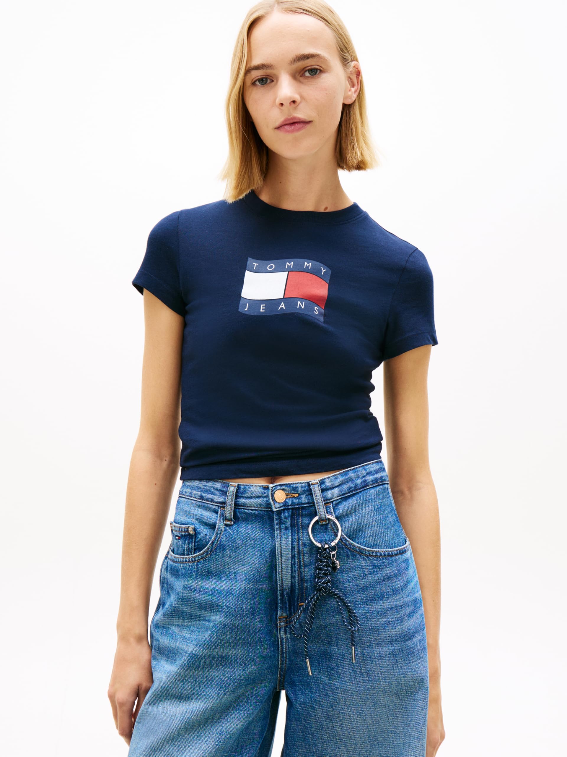 TJW SLIM WAVY FLAG TEE EXT T-shirt Kadın