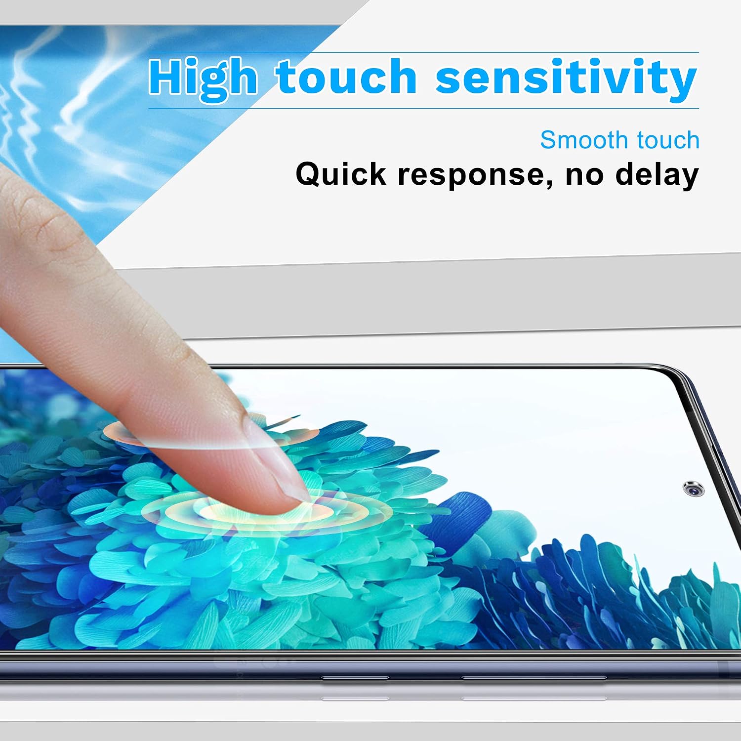 [3 Pack] Compatible for Google Pixel 7 Pro TPU Screen Protector 6.7-inch,[Fingerprint Sensor Support][Easy Installation Tool] Full Coverage 3D Curved Screen Film