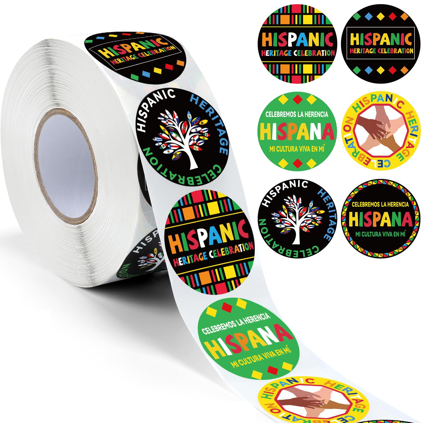 Weekgrat 1000 Pcs Hispanic Heritage Month Stickers