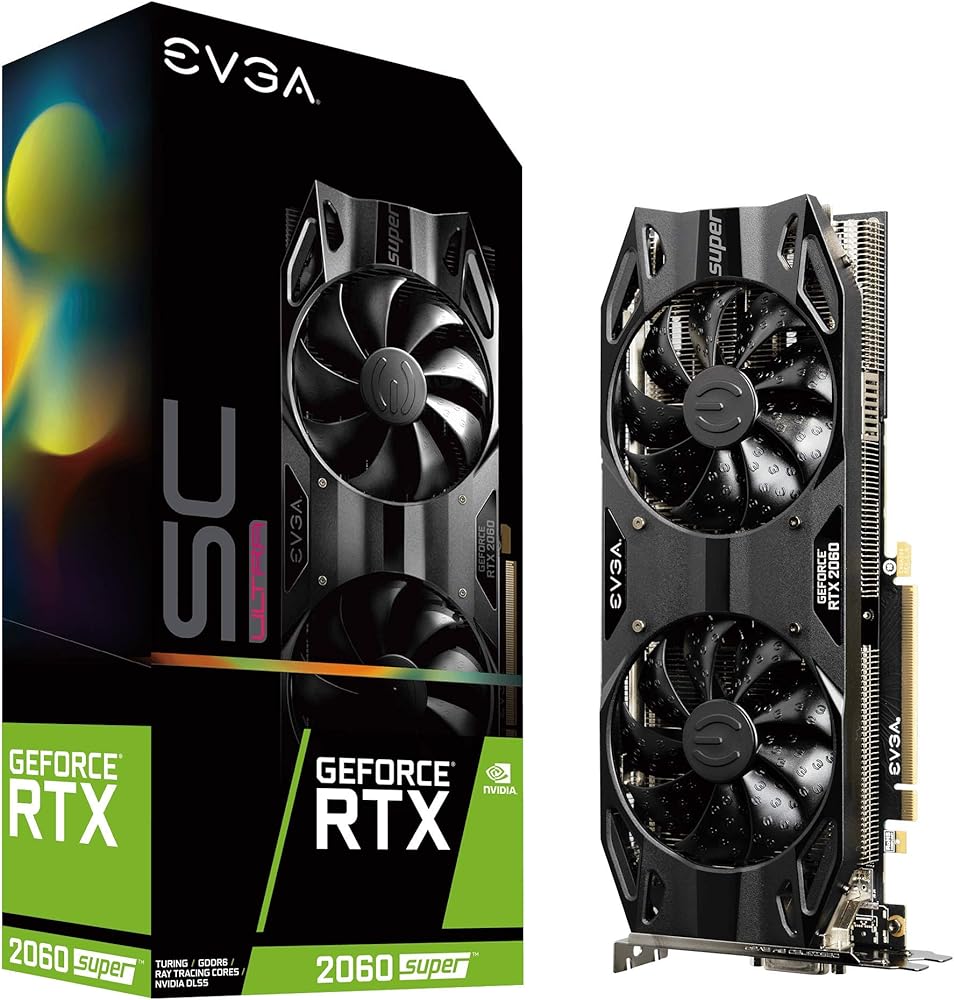 EVGA GeForce RTX 2060 Super SC Ultra Gaming, 8GB GDDR6, Dual HDB Fans - View 1