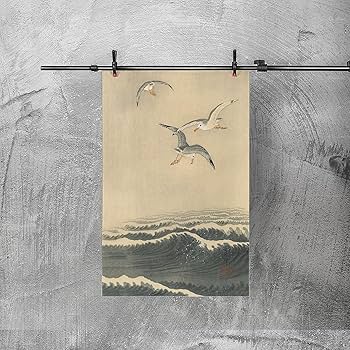 【絵画】ネイチャーアート　「カモの親子」原画 絵画】ネイチャーアート 「カモの親子」原画