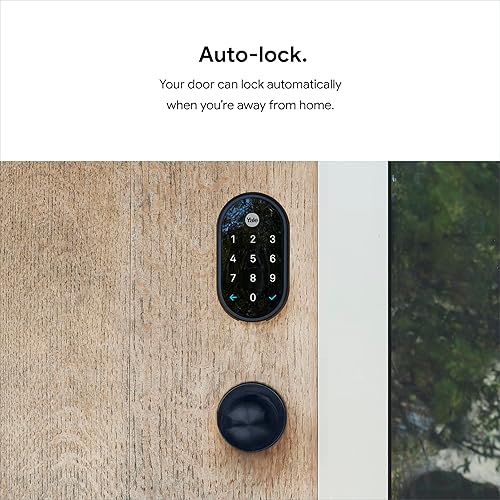 Miniatura 7 de Google Nest x Yale Lock  Bloqueo inteligente a prueba de manipulaciones para entrada sin llave  Cerradura de cerrojo del teclado para puerta