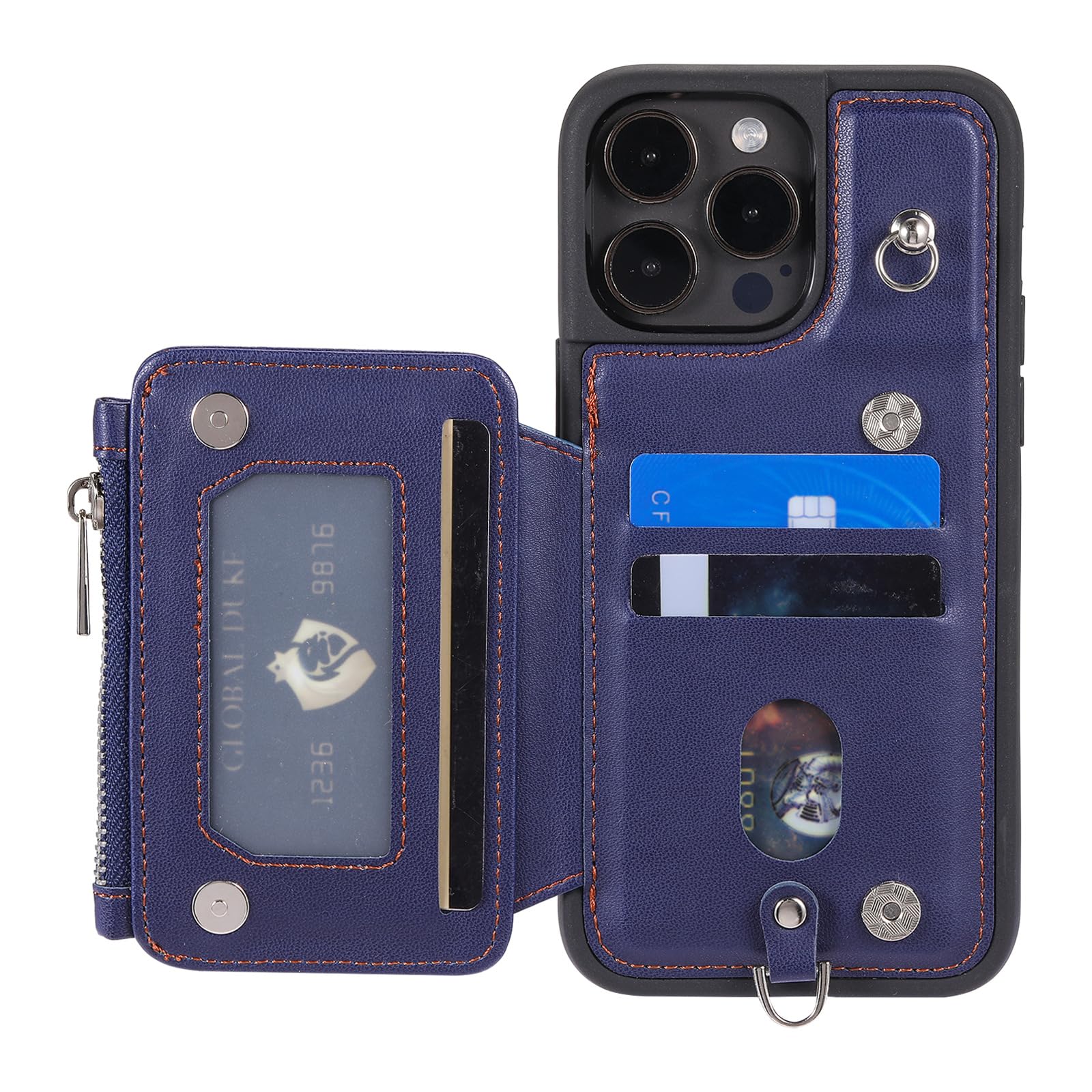 Custodia In Pelle PU Per IPhone 15 Pro Max – Sottile, Antiurto Con Protezione Fotocamera (Vintage Marrone)