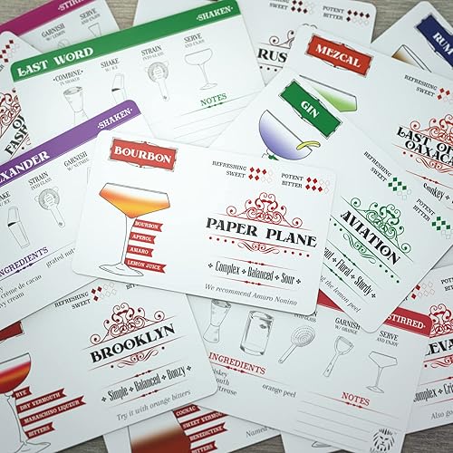 Miniatura 9 de Tarjetas de recetas de cóctel  Cócteles fundamentales para el camarero casero