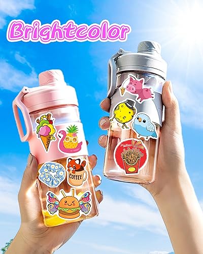 Miniatura 2 de 600 calcomanías lindas para niños y adolescentes, calcomanías para botellas de agua, calcomanías de vinilo impermeables para el aula, paquetes de
