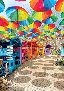 Buffalo Games - Mustafa Taycan Ozcan - Umbrella Spectrum - 500 Piece Jigsaw Puzzle
