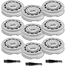 9 Pack SH60 Replacement Heads Compatible with Philips Norelco Series 6000 Electric Shavers, Precision Blades for S6810/82 S6850/85 S6880/81 RazorsSilver