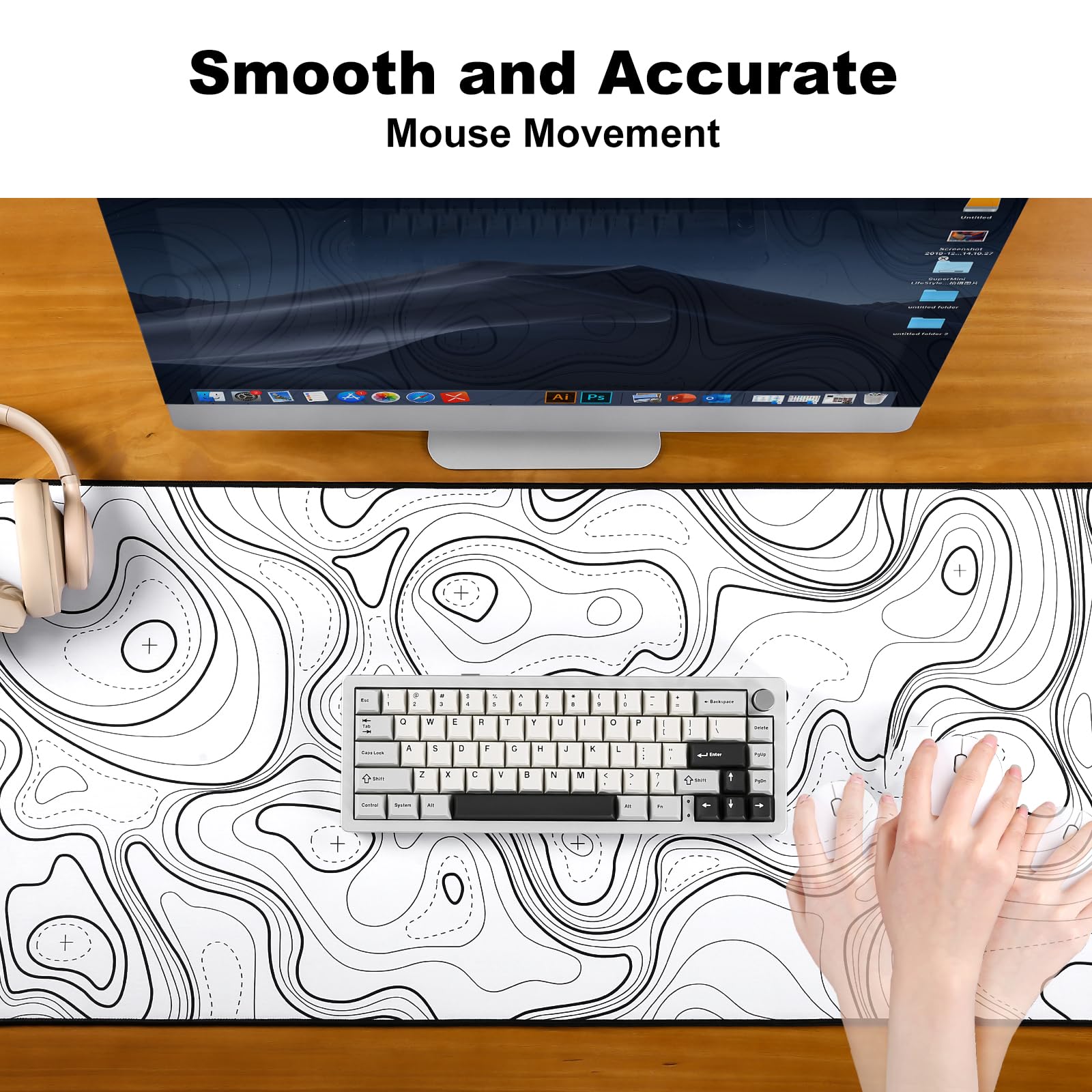 Amazon.co.jp：YUNZII Keynovo ゲーミングマウスパッド 大型マウス