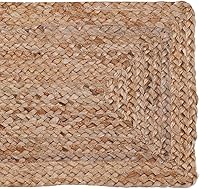 Vista 9 de Savi Home Farmhouse Jute Burlap Table Runner 36 Inches Long, Organic Eco-Friendly Rustic Vintage Dining Table Runner, 13x36 Natural Jute Braided