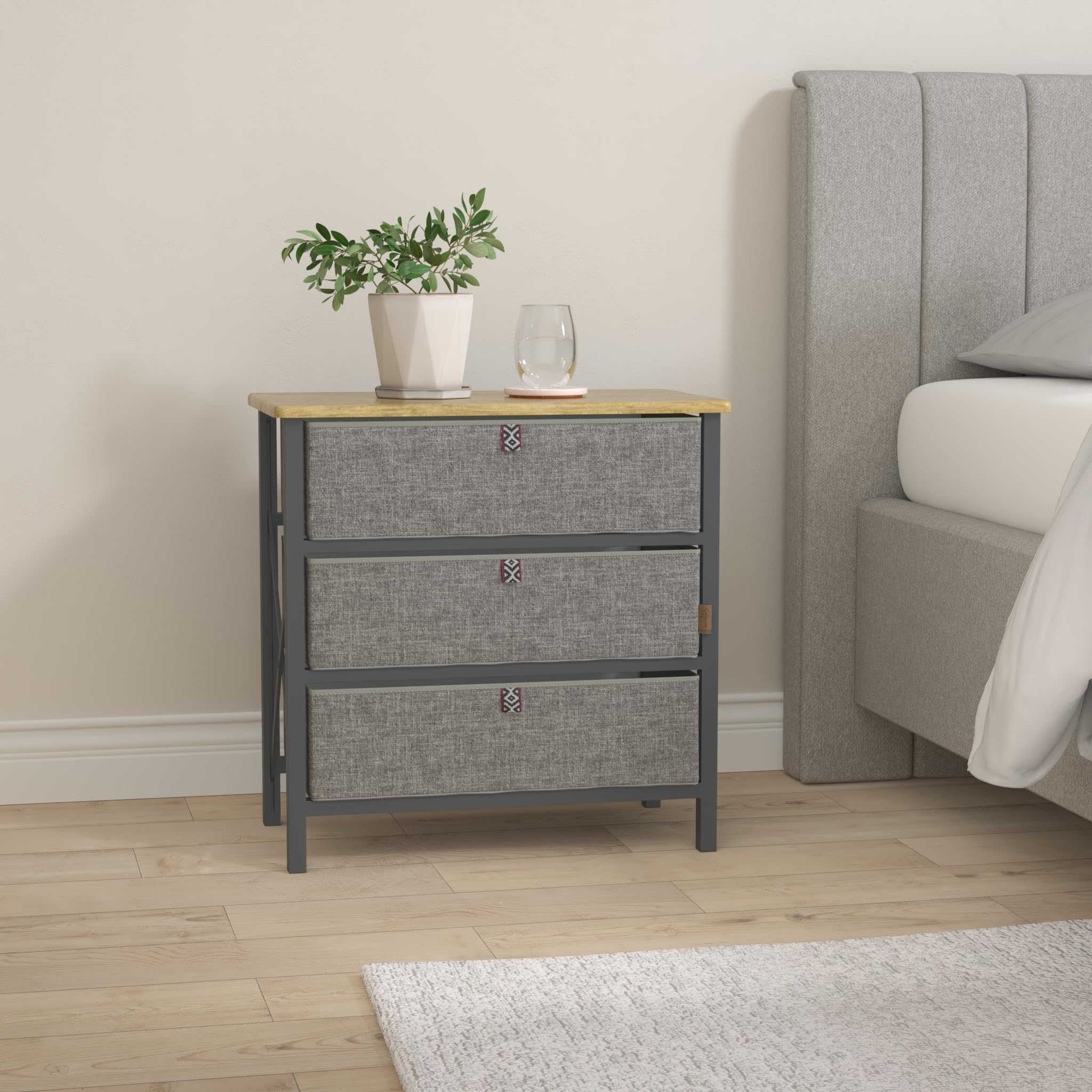 Armadio Da Campeggio Bo-Camp, Struttura In Alluminio, Rivestimento 600D, 3 Ripiani, 2 Ante, Antracite/grigio, 117x50x80 Cm, Pieghevole Con Borsa - 6
