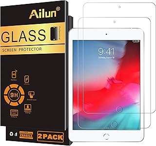 Ailun Screen Protector for iPad Mini 4, iPad Mini 5 2019 2Pack Tempered Glass 2.5D Edge Ultra Clear Transparency Anti Scratches Case Friendly