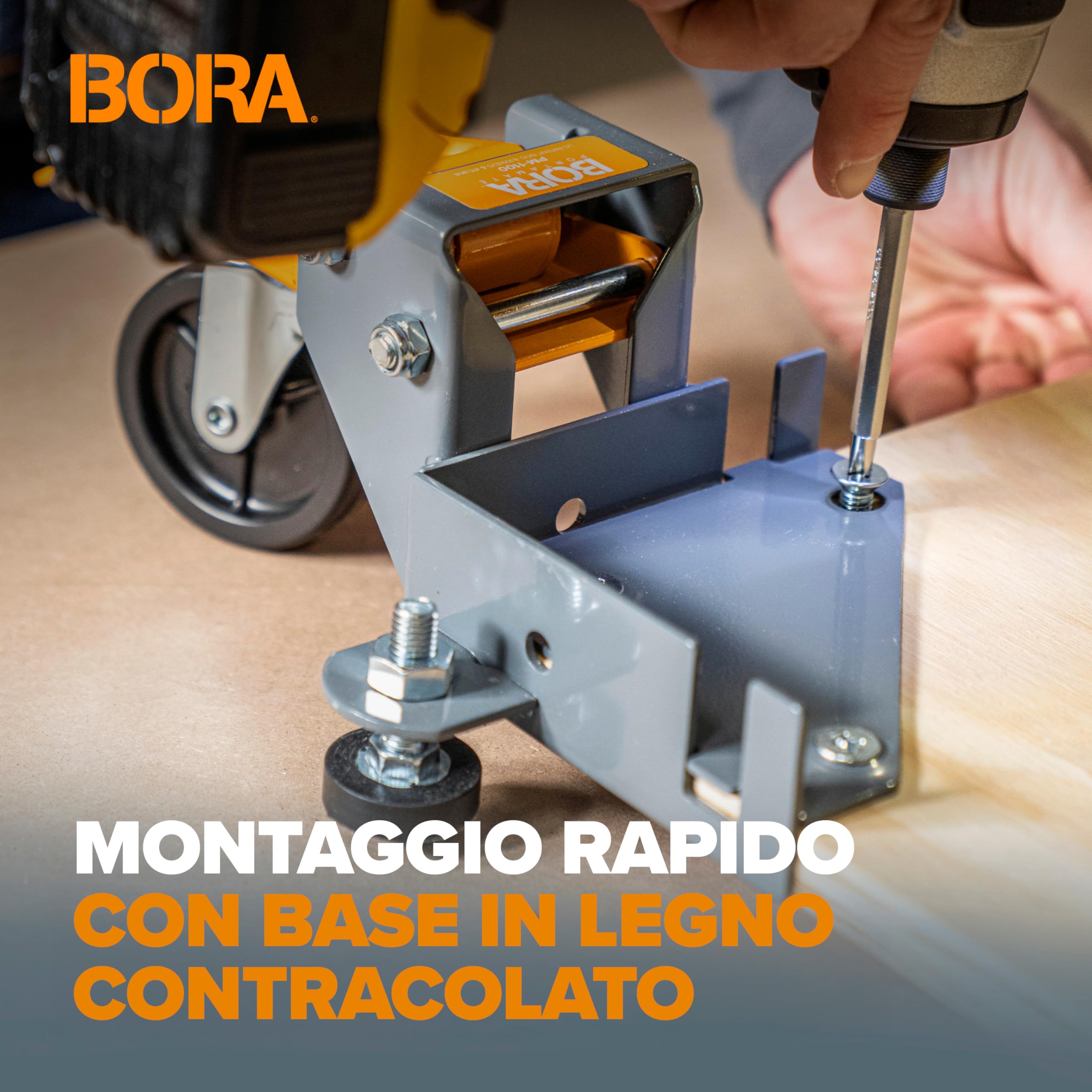 Portamate pm-1100 Universal mobile base kit. 400 lb. Capacità Move your Heavy Power Tools and Equipment around your Shop con facilità e stabilità. Nero