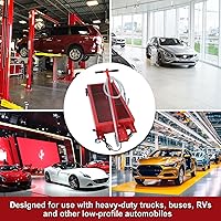 Vista 7 de SUPERFASTRACING Bandeja de drenaje de aceite de perfil bajo de 20 galones con bomba eléctrica de 110 V, manguera de 8 pies para camiones