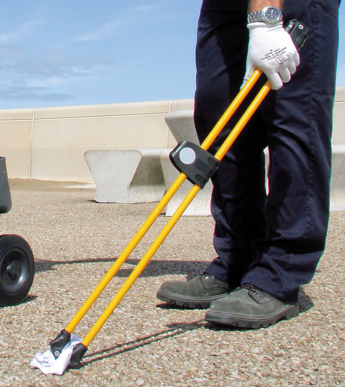 Pinza para recoger basura Litta-Pikka™ (Amarillo) - Recogedor de basura para uso en interiores y exteriores - Construcción resistente y duradera