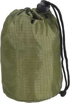 Stuff Sack, Nylon Waterproof Storage Sacks Portable Drawstring Dry Stuff Bag Gear Organization with Toggle, 3x5Inch Fit for Backpacking Camping Traveling HikingDark Green