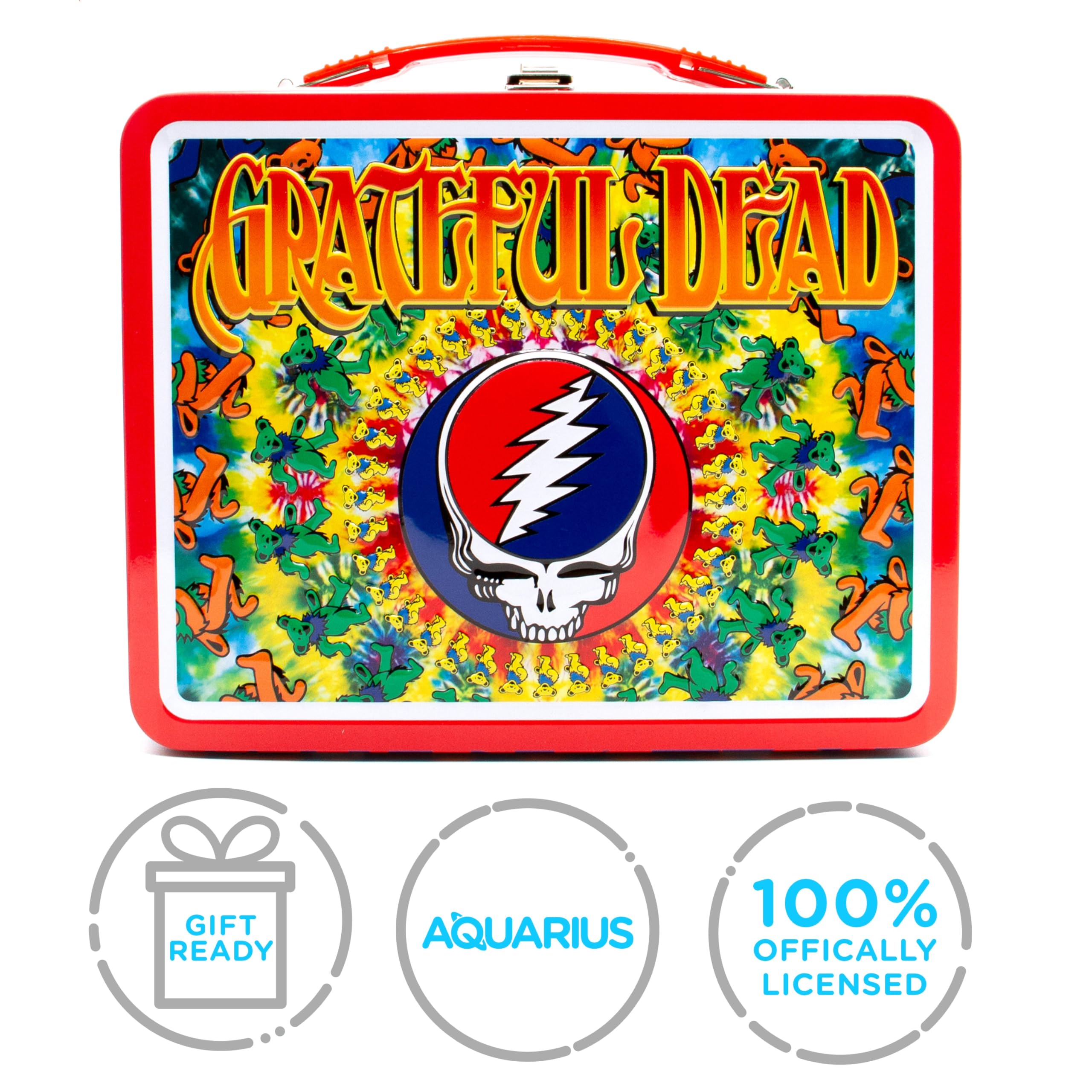 AQUARIUS Grateful Dead Fun Box,Tin Sorage Box,48272