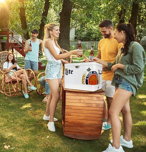 Miniatura 2 de Koolatron - hielera Miller Light, capacidad de 1 825 oz, Blanco