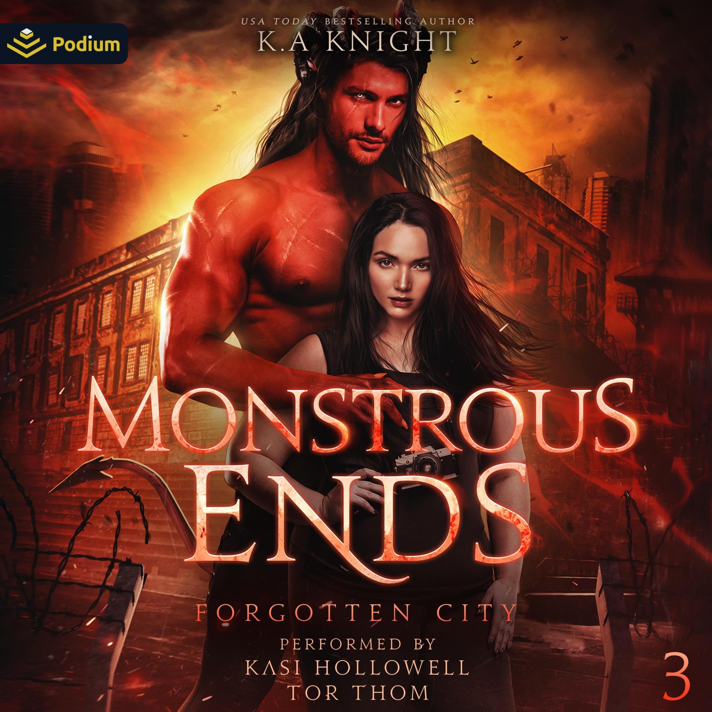 Cover art for Monstrous Ends