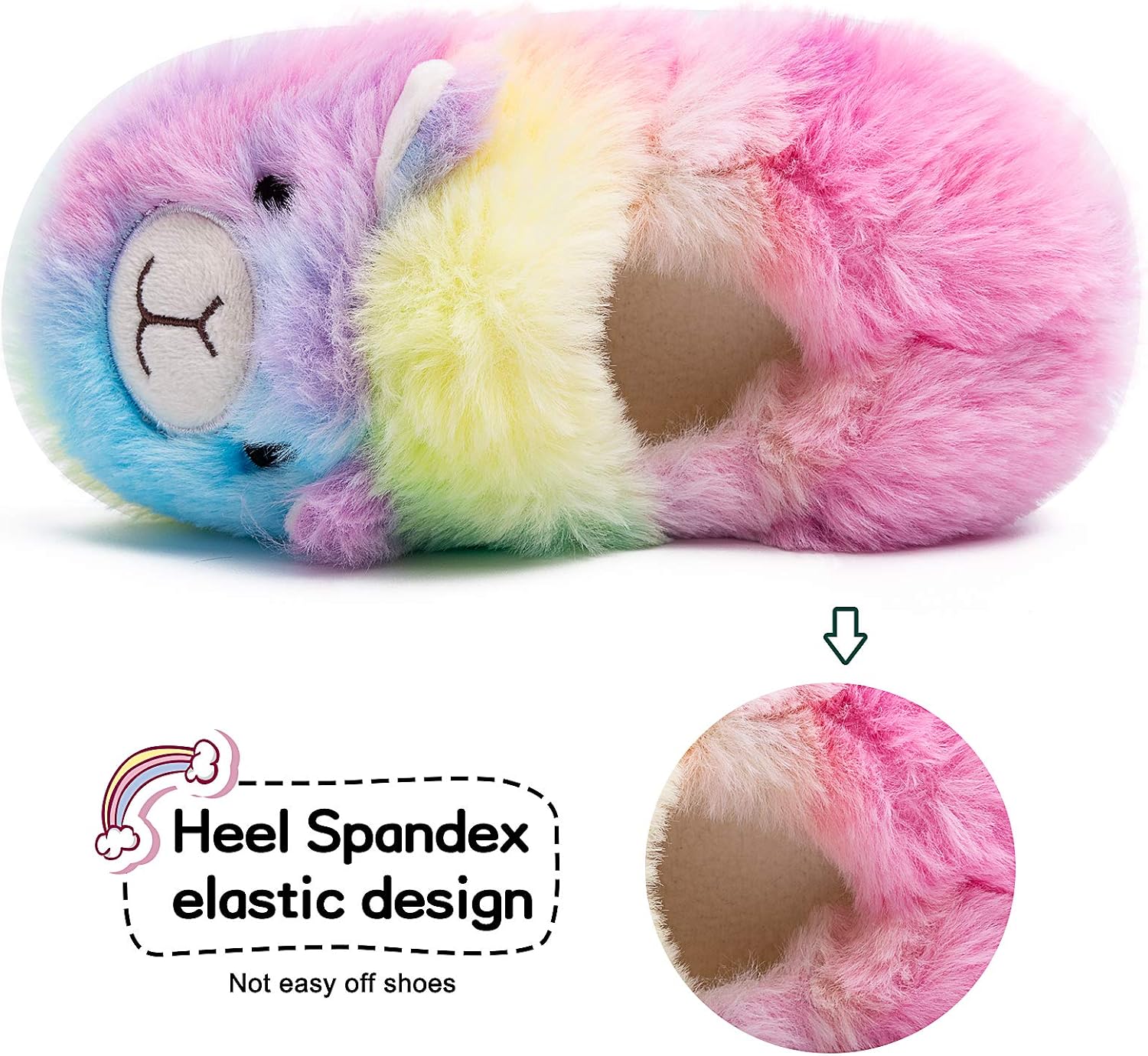 Toddler Boys Girls Cute Slippers Warm Slippers Plush House Slip-on Shoes
