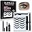 Luxillia Magnetic Eyelashes Kit - 8 Piece (Clear & Black) Magnetic Eyelash & Eyeliner Set with Applicator - Natural Look Easy Apply Reusable Fake Extension Lashes, No Glue Magnticas Naturales
