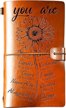 Christian Gifts for Women Faith, Religious Inspirational Gift for Women, Refillable Bible Journal, Birthday Mothers Day Graduation Gifts for Women, Her, Sister, Friends